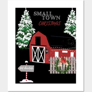 Small town Christmas Posters and Art